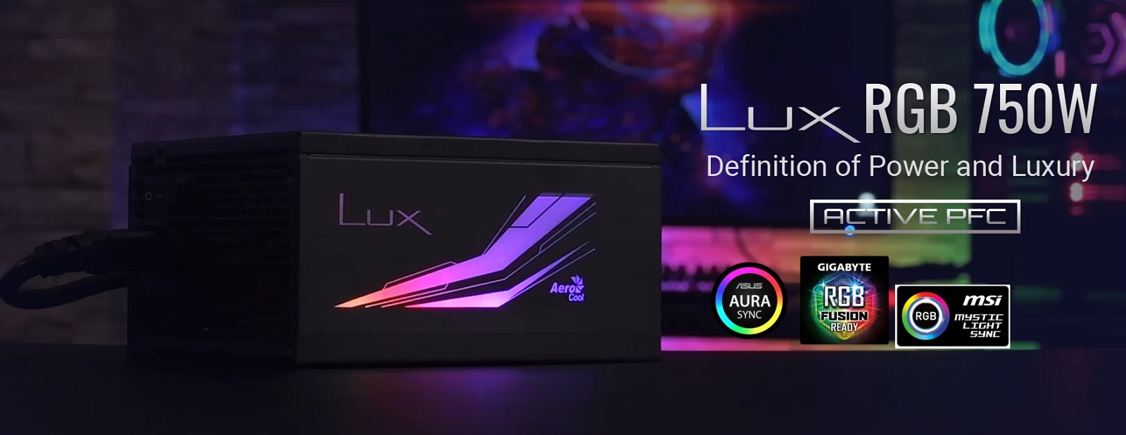 Nguồn Aero Cool Lux RGB 750W - tái định nghĩa hiệu năng và vẻ đẹp