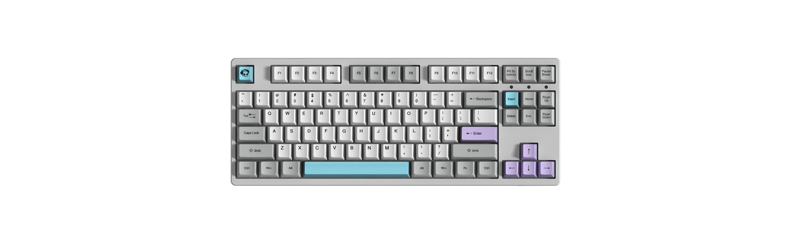 Bàn phím AKKO 3087 Silent (Akko Switch blue) có thiết kế độc đáo