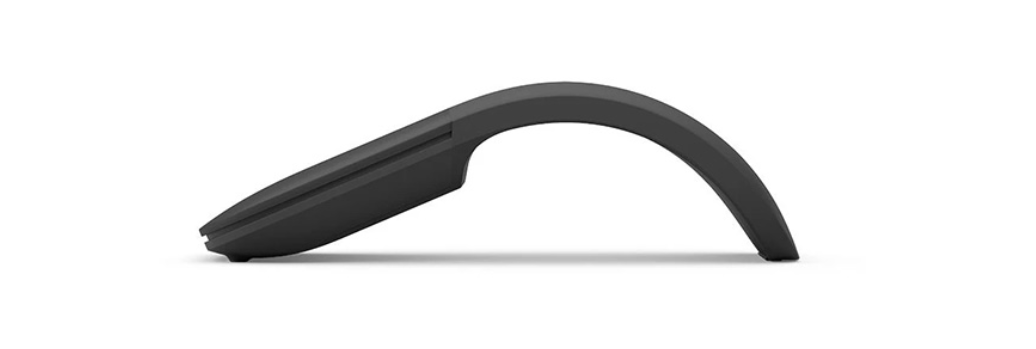 Chuột không dây Microsoft Arc Mouse Bluetooth (màu đen) (ELG-00005) có thiết kế hiện đại