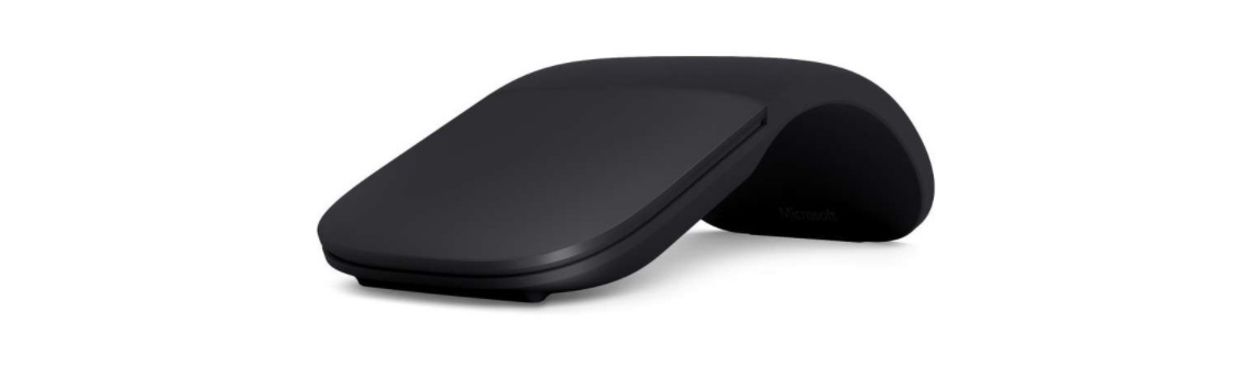 Chuột không dây Microsoft Arc Mouse Bluetooth (màu đen) (ELG-00005) trang bị công nghệ cao cấp