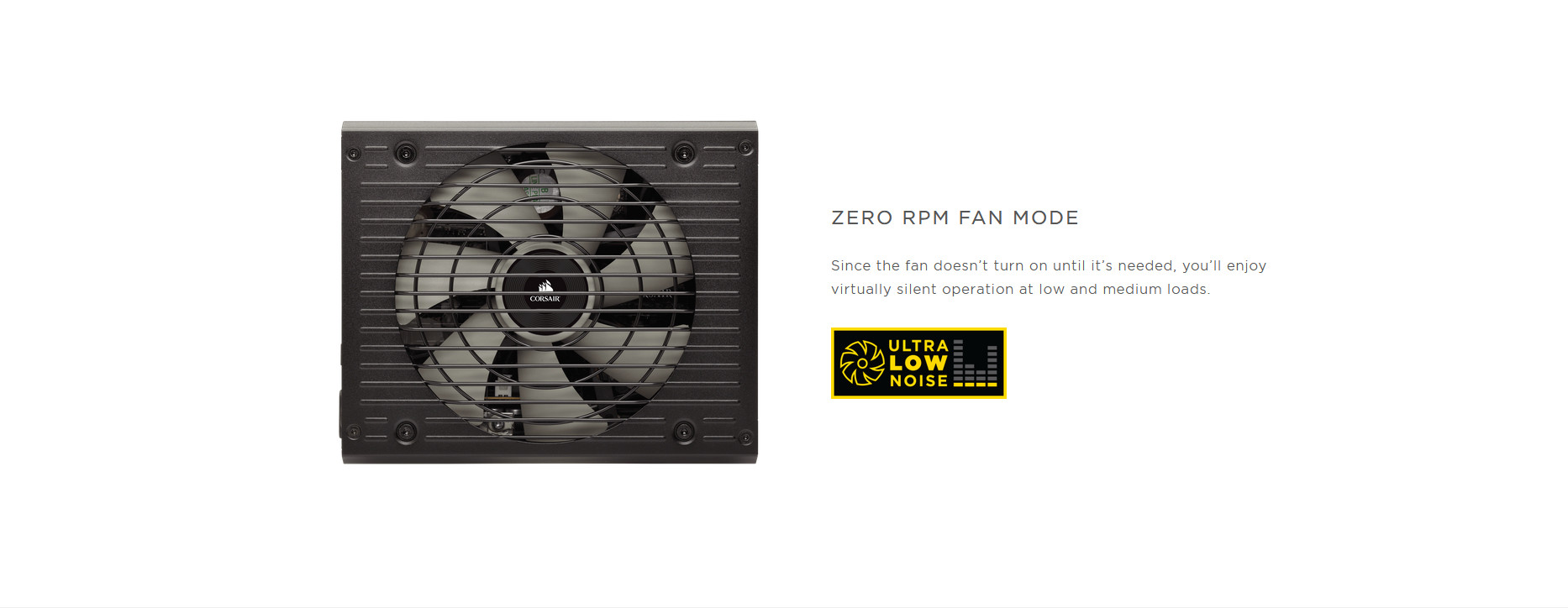 Nguồn Corsair HX850 850W (80 Platinum/Màu Đen/Full Modul) zero fan rpm