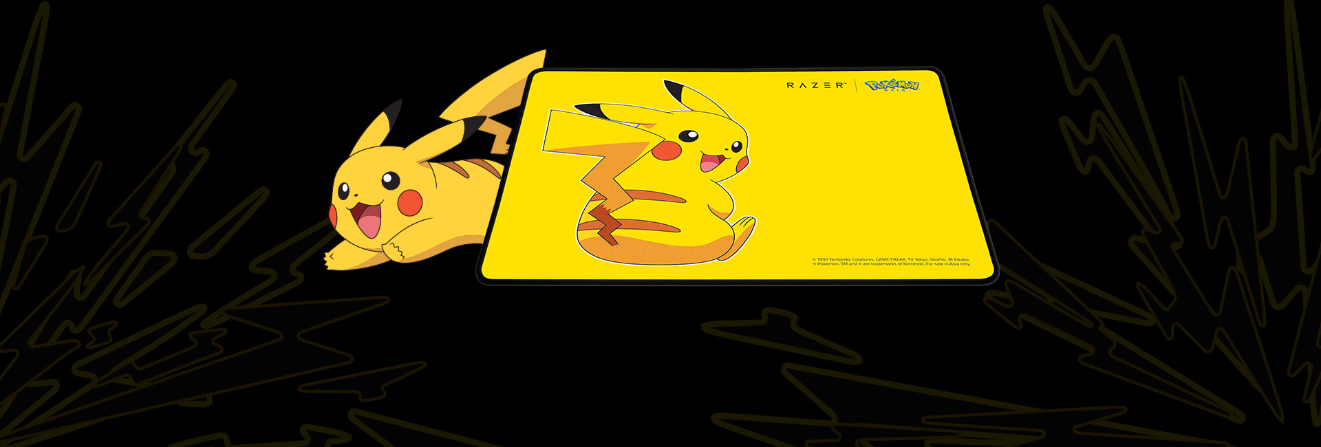 Bàn di chuột của Bộ Chuột Pad Razer Pokemon Pikachu Mouse+Mat Bundle (USB/Limited) (RZ83-02540100-B3D1) có độ trơn tốt