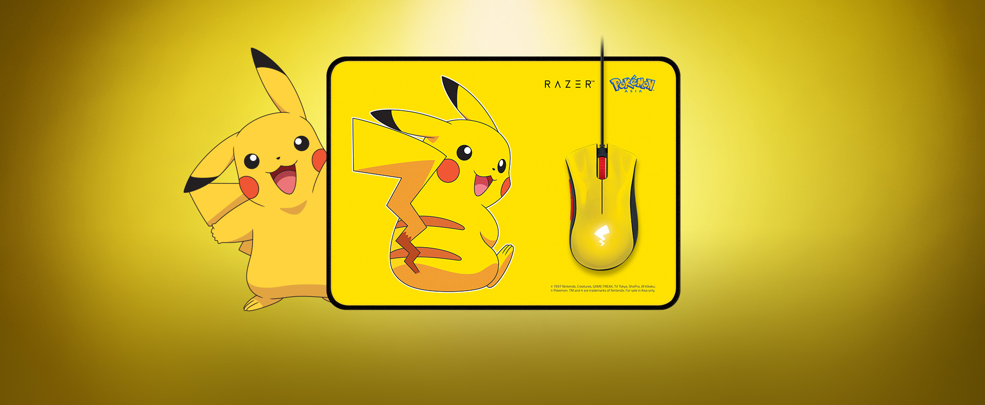 Giới thiệu Bộ Chuột Pad Razer Pokemon Pikachu Mouse+Mat Bundle (USB/Limited) (RZ83-02540100-B3D1)