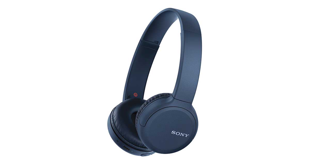 Tai nghe không dây Sony WH-CH510/LZ E Xanh có thiết kế đơn giản, gọn nhẹ