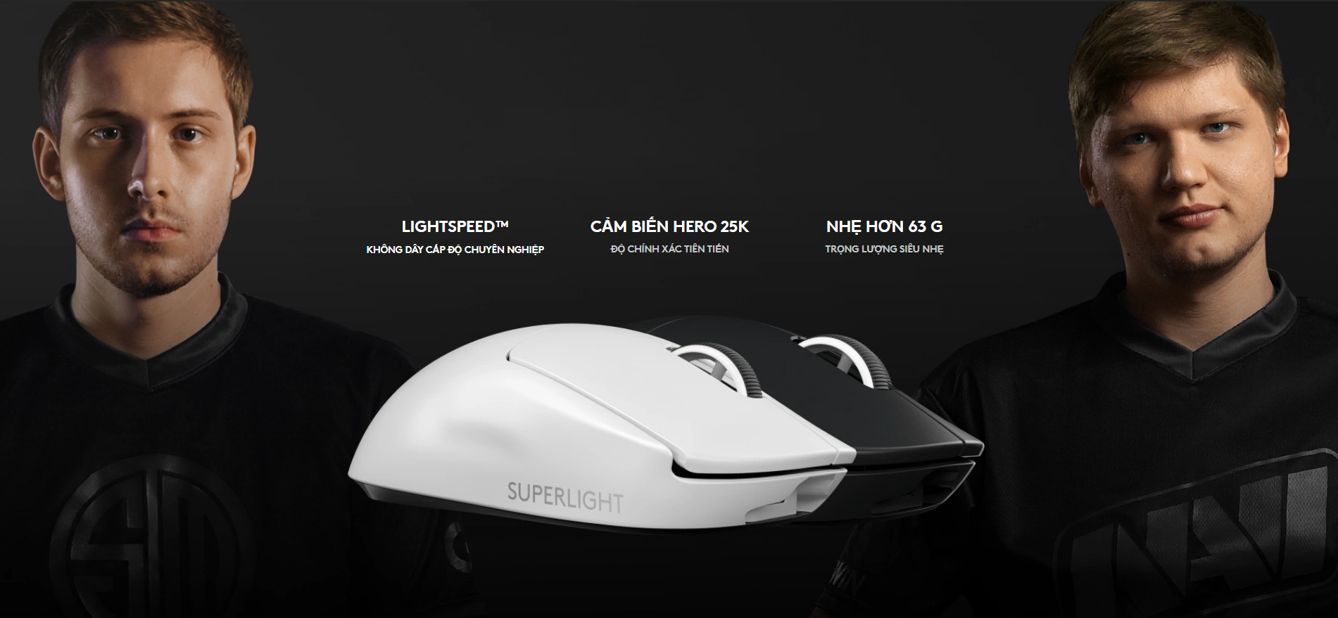 Giới thiệu Chuột không dây Logitech Pro X Superlight White (USB/RGB/Trắng/910-005944)