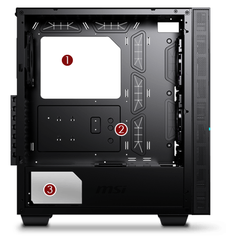 Vỏ Case MSI SEKIRA 100P hỗ trợ chiều dài VGA lên đến 340mm