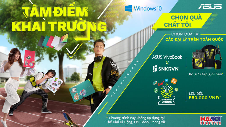 Chương trình Khuyến mãi ASUS “Tâm điểm khai trường, Bật chất sinh viên mới”