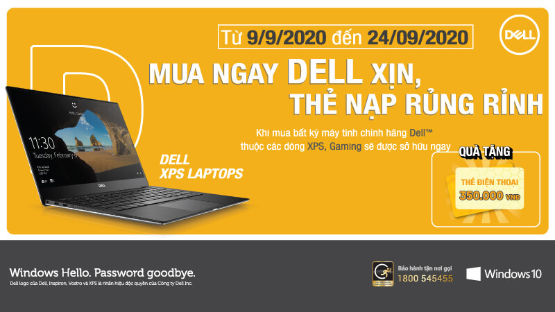 Chương trình Khuyến mãi “Mua ngay Dell xịn, thẻ nạp rủng rỉnh”
