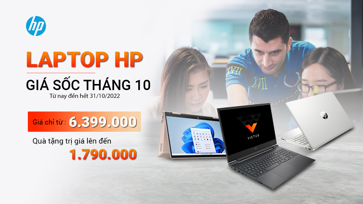 Chương trình khuyến mại Laptop HP - Giá sốc tháng 10