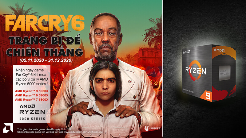 Chương trình Khuyến mãi “Trang bị để chiến thắng” cùng CPU AMD 5000 series