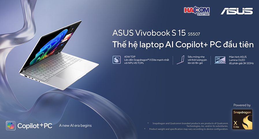 Với sức mạnh NPU 45 TOPs – Laptop Copliot+ PC ASUS Vivobook S 15 có thể làm được những gì?
