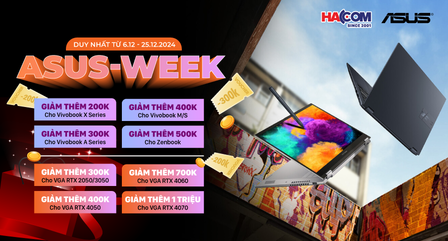 NGẬP TRÀN ƯU ĐÃI CÙNG TUẦN LỄ ASUS