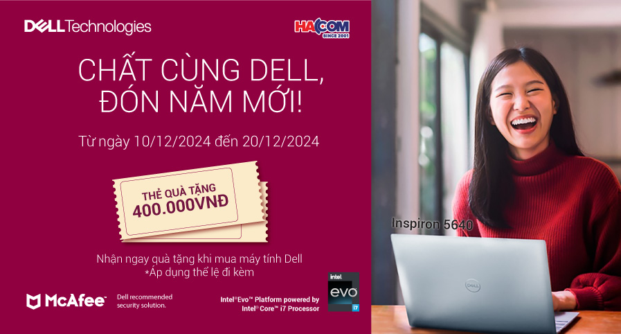 CHẤT CÙNG DELL ĐÓN NĂM MỚI