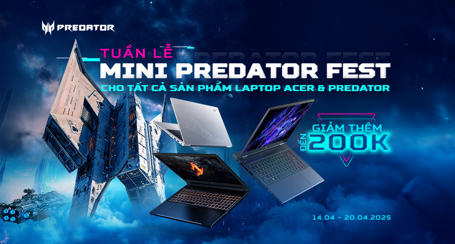 TUẦN LỄ MINI PREDATOR FEST ACER THÁNG 4