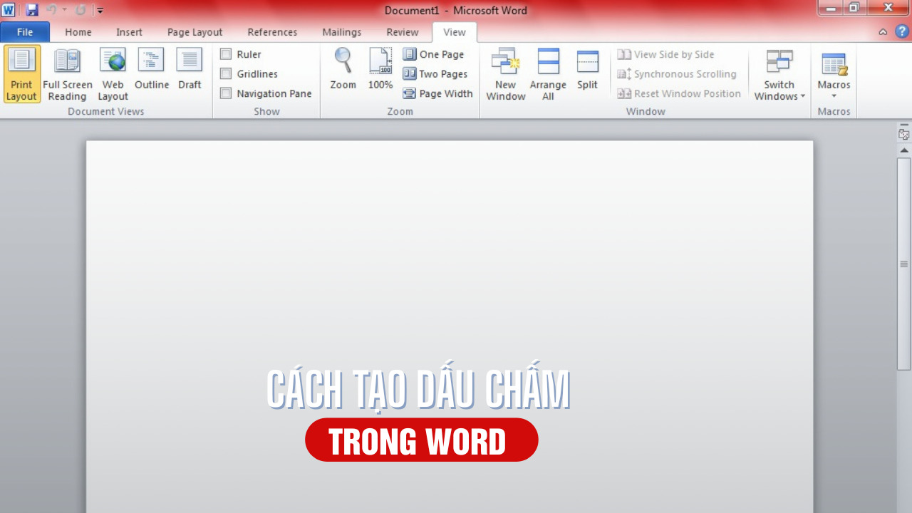 Cách tạo dấu chấm trong Word: Hướng dẫn chi tiết và dễ thực hiện