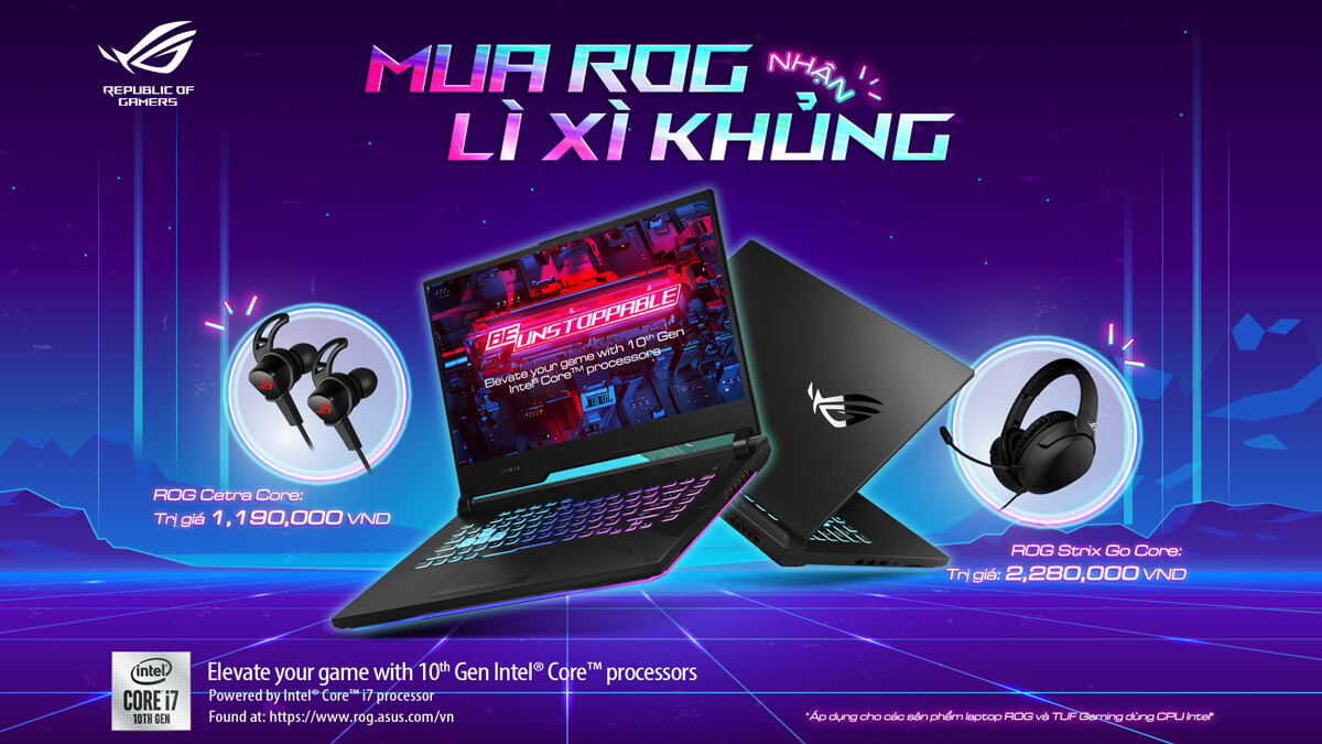 Chương trình Khuyến mãi “Mua ROG, Nhận Lì xì khủng”