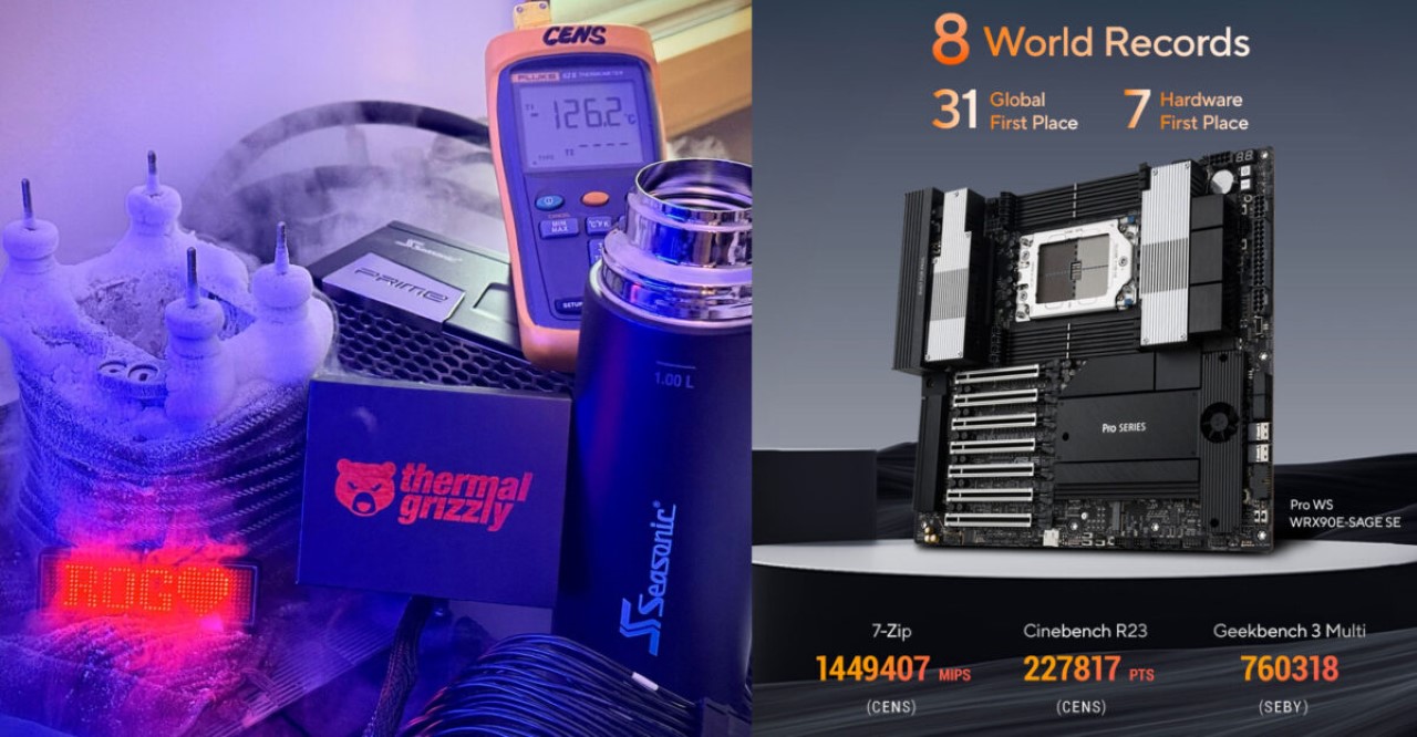AMD Ryzen Threadripper PRO 9995WX phá 8 kỷ lục thế giới