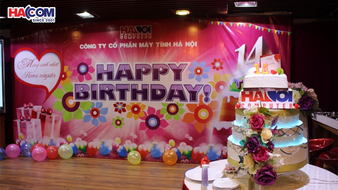 Chúc mừng sinh nhật HACOM (Hanoi Computer) tròn 14 tuổi