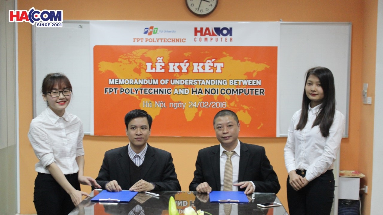Lễ ký kết FPT Polytechnic và HACOM: Hợp tác phát triển nguồn nhân lực 2016