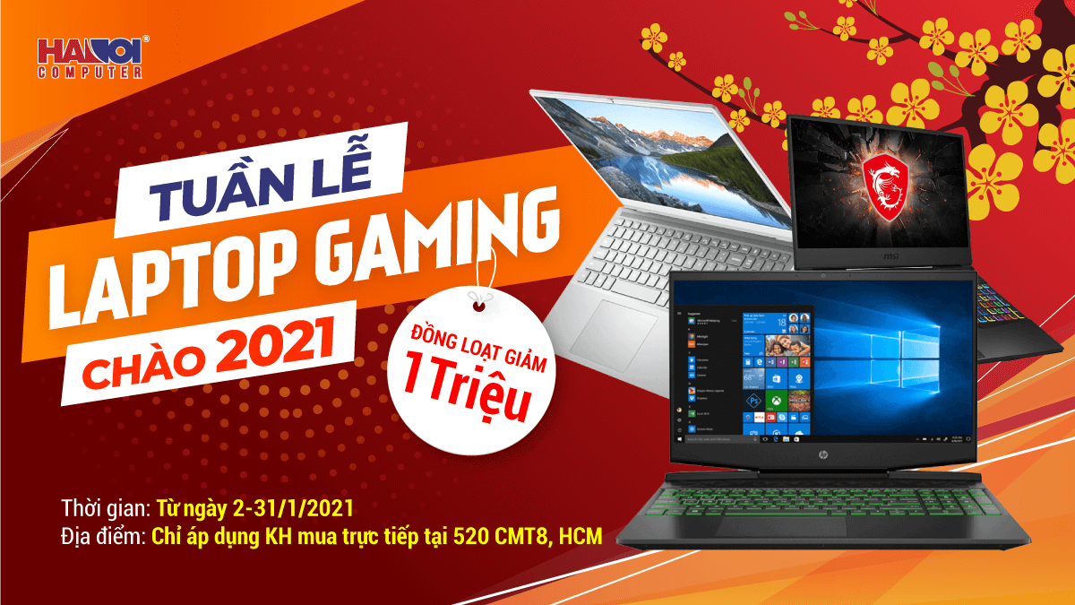 Chương trình Khuyến mãi “Tuần lễ Laptop Gaming Chào 2021”