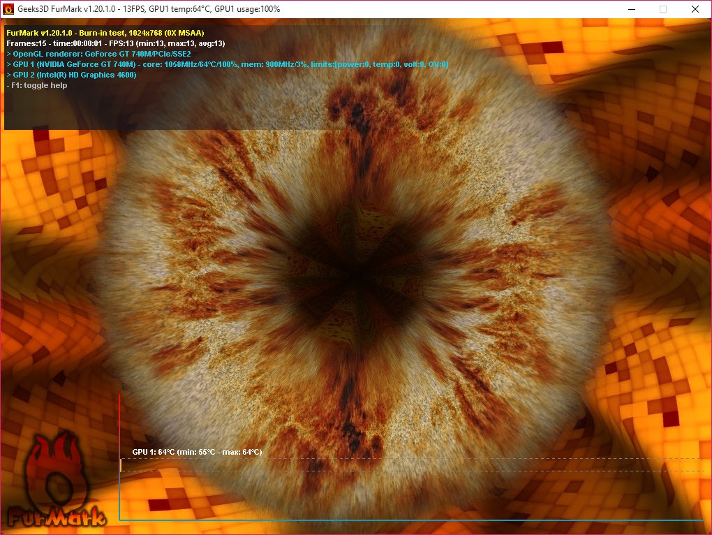 Furmark - Phần mềm test hiệu suất VGA và phần cứng