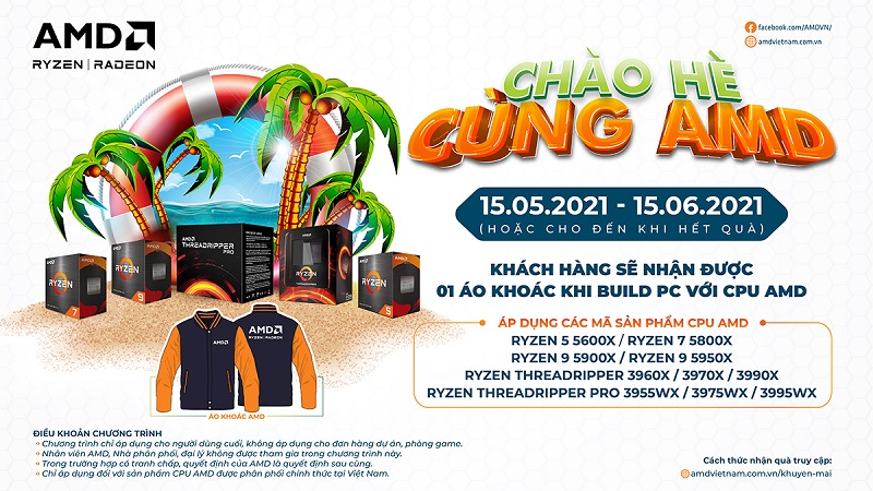 Khuyến mại chào hè cực đã cùng AMD 