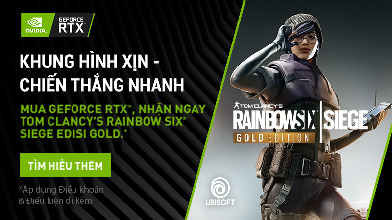 Chương trình Khuyến mãi “KHUNG HÌNH XỊN - CHIẾN THẮNG NHANH” cùng NVIDIA® GeForce RTX