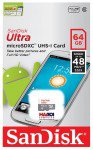 Thẻ Nhớ SanDisk microSD Ultra 64GB Class 10 SDSQUNR-064G-GN3MN