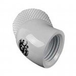 Fitting Bitspower Adapter 45* Male-Female Rotary Deluxe White. 