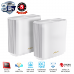 Bộ Mesh Wifi ASUS XT8 (W-2-PK) ZenWiFi 6 Chuẩn AX6600, 3 băng tần, AiProtection, Parental Control