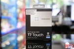 Ổ Cứng Di Động SSD Samsung T7 Touch Portable 2TB 2.5 inch USB 3.2 bạc (Đọc 1050MB/s - Ghi 1000MB/s)-(MU-PC2T0S/WW)
