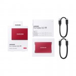 Ổ Cứng Di Động SSD Samsung T7 Portable 1TB 2.5 inch USB 3.2 đỏ (Đọc 1050MB/s - Ghi 1000MB/s)-(MU-PC1T0R/WW)