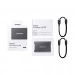 Ổ Cứng Di Động SSD Samsung T7 Portable 2TB 2.5 inch USB 3.2 Xám (Đọc 1050MB/s - Ghi 1000MB/s)-(MU-PC2T0T/WW)