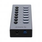 Bộ Chia USB Orico BT2U3-7AB-GY góc 2