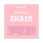 Bàn Phím cơ Dareu EK810 Pink (USB/Pink Led/Blue switch)