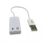Cáp chuyển đổi USB ra cổng 3.5 (1 Audio và 1 Mic)