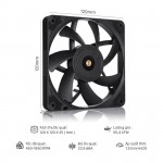 Fan Case NOCTUA NF-A12x15 Black -Slim fan