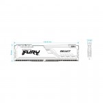 Ram Desktop Kingston Fury Beast (KF426C16BB/8) 8GB (1x8GB) DDR4 2666Mhz
