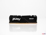 Ram Desktop Kingston Fury Beast RGB (KF436C17BBAK2/16) 16GB (2x8GB) DDR4 3600Mhz