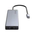 Cáp chuyển đổi 5 trong 1 Orico 5SXH-GY (Từ cổng TypeC sang 3 cổng USB 3.0 + 1 cổng HDMI + 1 cổng sạc PD)