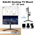 Giá treo 2 màn máy tính KALOC DW120-T (17inch-27inch)