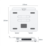 Giá để laptop tích hợp 4 cổng USB 3.0 ORICO LST-4A-SV Màu bạc