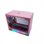 Vỏ Case Inwin A1 Prime Pink ( Mini Tower / Màu Hồng/ Gắn sẵn bộ nguồn INWIN 750W 80plus GOLD và 2 Fan)