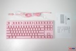 Bàn phím cơ Edra EK387 Pink V2 Red sw (Edra) (USBC/White Led)