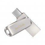 USB SanDisk 256GB Ultra Dual Driver USB 3.1/Type-C, SDDDC4-256G-G46 , màu bạc