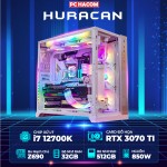 PC GAMING HACOM HURACAN (i7 12700K/Z690/32GB RAM/512GB SSD/RTX 3070 TI/850W)