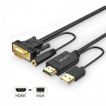 Cáp chuyển đổi từ HDMI sang VGA + Audio dài 2m Lention HpVa-P1-2M