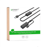 Cáp USB 3.0 nối dài 5m hỗ trợ nguồn Micro USB Ugreen 20826