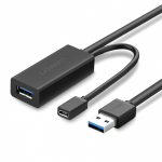Cáp USB 3.0 nối dài 5m hỗ trợ nguồn Micro USB Ugreen 20826