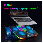 Đế tản nhiệt Laptop Coolcold K44 5 quạt màu xanh LED RGB